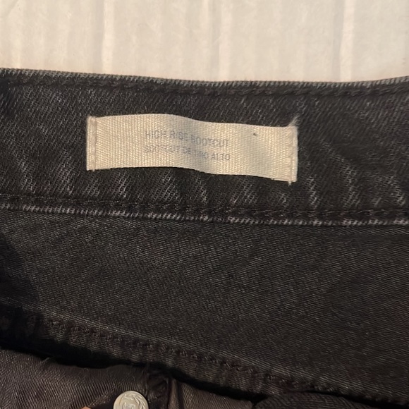 ♻️ New Universal Thread Black High Rise Bootcut Denim Jeans size 16/33 Regular - Picture 5 of 9